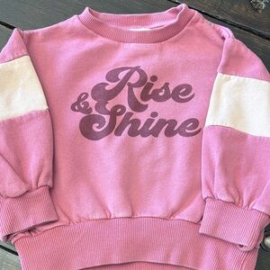 Hundred Pieces Pink 'Rise & Shine' Colorblock Sweatshirt